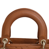 Lady Dior Small Ostrich GHW