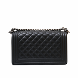 HOLD | Chanel Le Boy Old Medium Black RHW - (BRANDNEW)