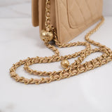 Chanel Wallet on Chain (WOC) Beige Pearl Crush - (MICROCHIP)