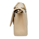 Chanel Double Flap Jumbo Beige Claire GHW - s14