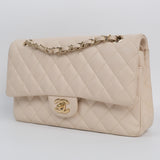 Chanel Double Flap Medium Cream -s29