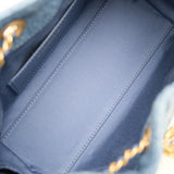 Chanel 25 Mini Denim Blue GHW - (MICROCHIP)