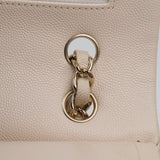 Chanel Double Flap Medium Cream -s29