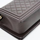 Chanel Le Boy Old Medium Dark Brown
