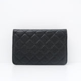 Chanel Seasonal WOC Black Caviar GHW - (MICROCHIP)