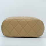 Chanel Clutch with Chain Dark Beige GHW - (BRANDNEW)