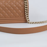 Chanel Le Boy Caramel Small - (MICROCHIP)