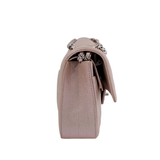Chanel Double Flap Medium Chevron Iridescent Beige SHW