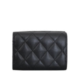 Chanel Tri-fold Wallet Black Caviar