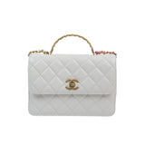 Chanel Matelasse White Multicolor Top Handle Pick Me Up