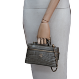 Chanel Slim Vanity Croc GHW