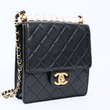 Chanel Seasonal Flap with Clear Pearls