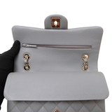 HOLD | Chanel Double Flap Small Dove Gray GHW - s29