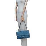 Chanel Maxi Flap Denim Blue GHW