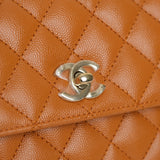 Chanel Coco Handle Caramel Small - (MICROCHIP)