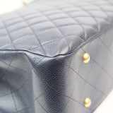 Chanel Timesless Tote Navy Blue GHW - s21