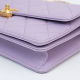 Chanel Top Handle Flap Purple - (MICROCHIP)