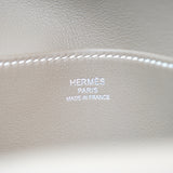 Hermes Halzan Mini Etoupe Swift PHW - W