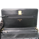 Chanel WOC Black Lambskin Pearl Crush GHW - s30