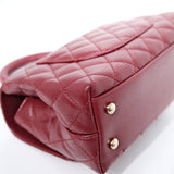 Chanel Coco Handle Small Burgundy GHW - (MICROCHIP)