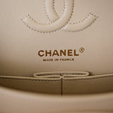 Chanel Double Flap Small Beige Claire GHW - (MICROCHIP)