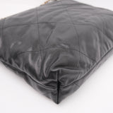 Chanel 22 Medium Black Caviar GHW - (MICROCHIP)
