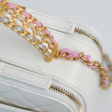 Chanel Matelasse White Multicolor Top Handle Pick Me Up