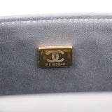 Chanel Mini Rec Top Handle Dark Navy - (MICROCHIP)