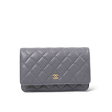 Chanel Wallet On Chain (WOC) Dark Gray - (Chip; 2024)