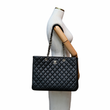 Chanel Timeless Tote Black Caviar GHW - s26