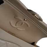 Chanel Double Flap Medium Dark Beige GHW - (MICROCHIP)