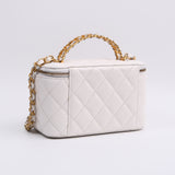 Chanel Vanity Caviar Lettres Top Handle