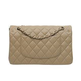 Chanel Double Flap Medium Dark Beige GHW - (BRANDNEW)