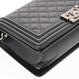 Chanel Le Boy Old Medium Black RHW - s28