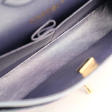 Chanel Double Flap Medium Iridescent Purple - (MICROCHIP)