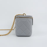 Chanel Vanity Caviar Light Gray Sweetheart Crush