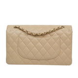 Chanel Double Flap Medium Beige Claire GHW - (MICROCHIP)