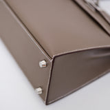 Hermes Kelly 25 Etoupe Epsom Sellier PHW - K