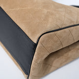 HOLD | Chanel Urban Essential Suede Dark Beige/Black Medium - (MICROCHIP)
