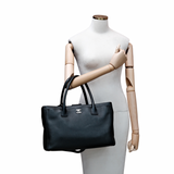 Chanel Executive Cerf Tote Black SHW - s16