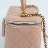 Chanel Vanity Top Handle Pink Beige - s31