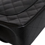 Chanel Double Flap Jumbo Black GHW -s24