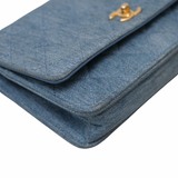 Chanel WOC Denim Pearl Crush GHW - (MICROCHIP)