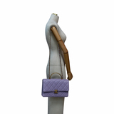 Chanel Top Handle Flap Purple - (MICROCHIP)
