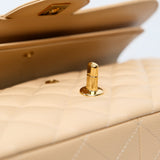 Chanel Double Flap Beige Jumbo - (MICROCHIP)