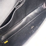 Chanel East West Flap Black Caviar SHW - s10