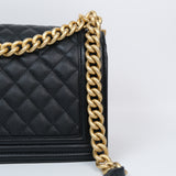 Chanel Le Boy Old Medium Black AGHW - s30