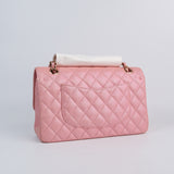 HOLD | Chanel Double Flap Medium Pink Iridescent -s27