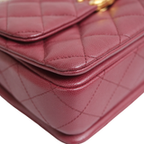 HOLD | Chanel Coco First Small Burgundy GHW - (MICROCHIP)