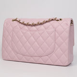 Chanel Double Flap Medium Pink GHW - s31